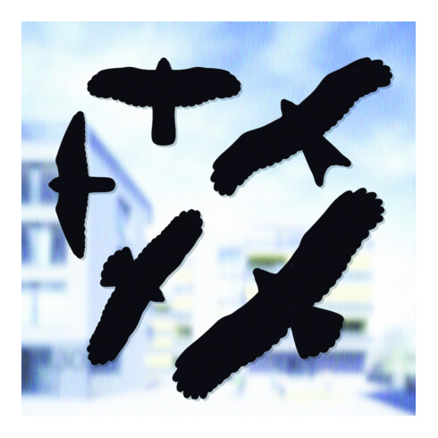 SWISSINNO Solution d’ouverture de fenêtre anti-oiseaux, 5 pièces