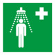 Gramm Medical symbol douche d'urgence, feuille autocollante-1