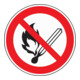 Symboles d'interdiction ASR A1.3/DIN EN ISO 7010 lumière/feu interdits film-1