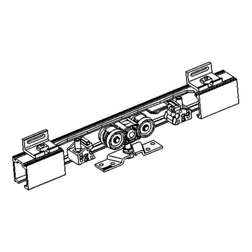 Système coulissant GEZE Perlan 140 140 kg EV 1 50-164 cm