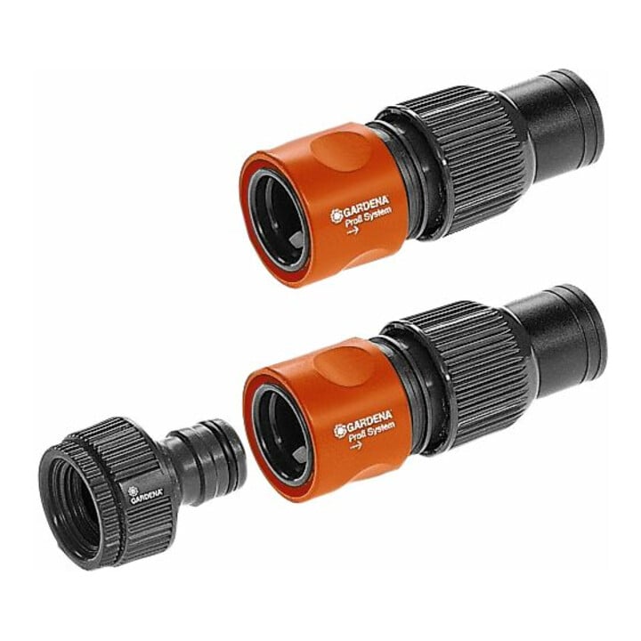 Système d'arrosage complet GARDENA avec arroseur escamotable quadrilatéral OS 140