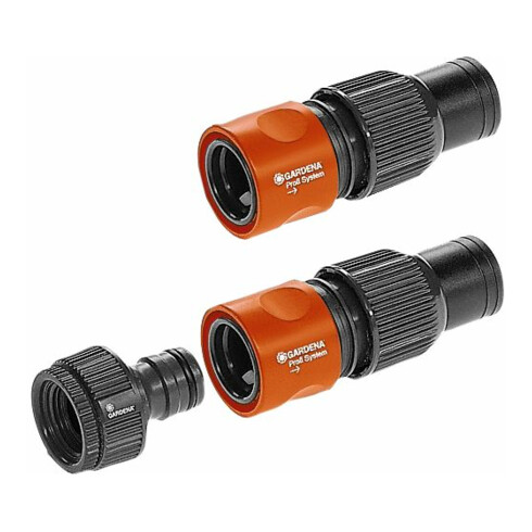 Système d'arrosage complet GARDENA avec arroseur escamotable quadrilatéral OS 140