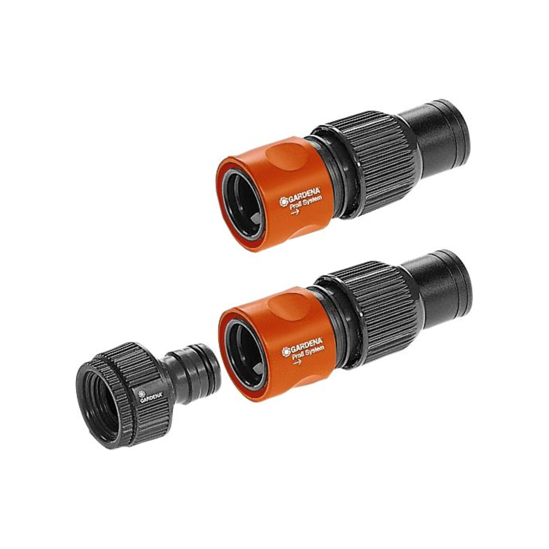 Système d'arrosage complet GARDENA avec arroseur escamotable quadrilatéral OS 140