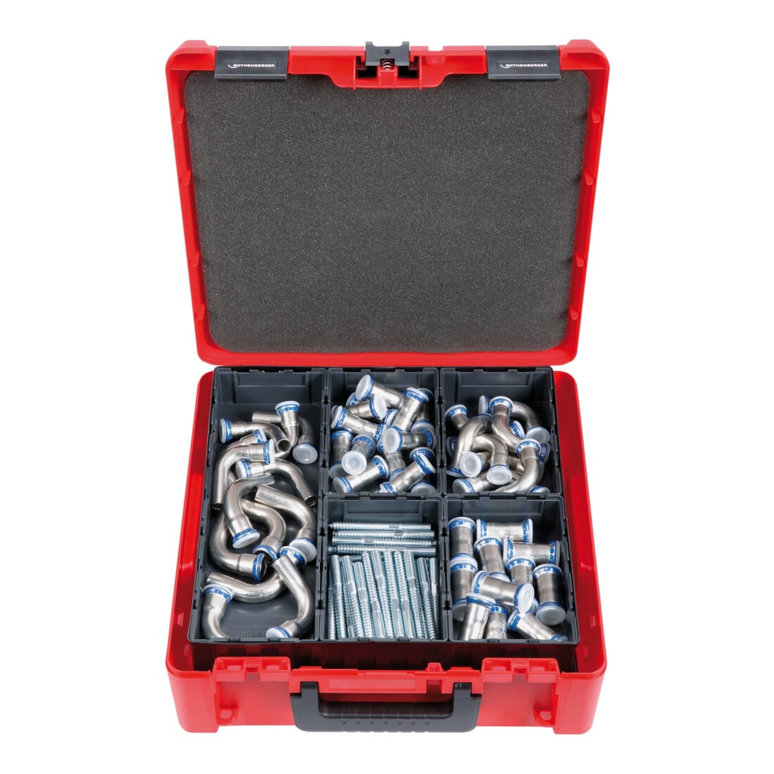Système de cas Rothenberger ROCASE 4414 avec 2 plateaux et 12 ROBOX