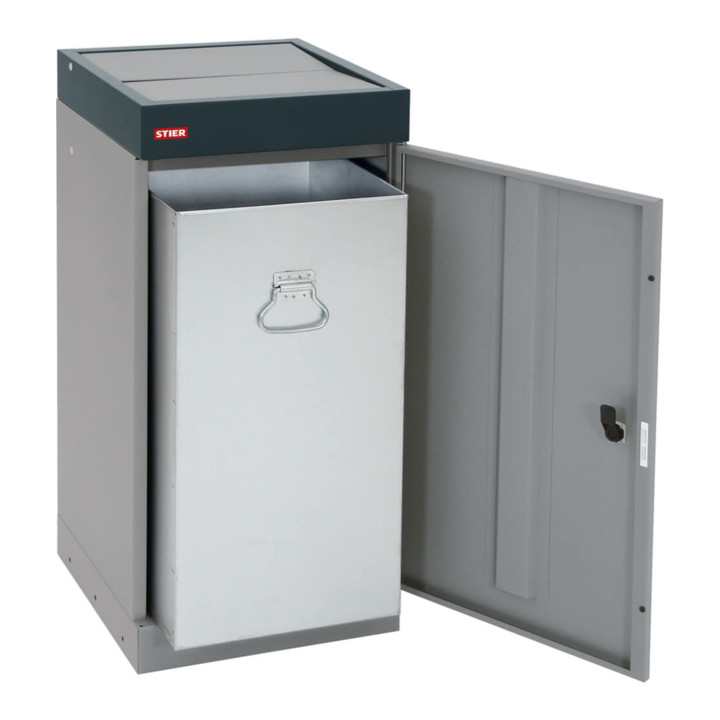 Système de collecte de matières recyclables STIER Premium 70l avec couvercle pivotant