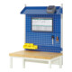 Rau System-Aufbau - Kit 02 P350xH1130mm, piétement gris clair, équipement bleu gentiane-1