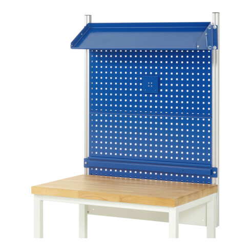 Rau System-Aufbau - Kit 02 P350xH1130mm, piétement gris clair, équipement bleu gentiane