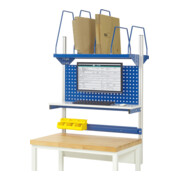 Rau System-Aufbau - Kit 03 P350xH1130mm, piétement gris clair, équipement bleu gentiane