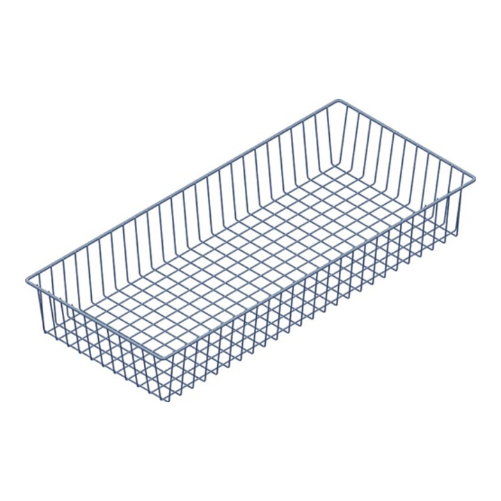 Système d'éléments Panier métallique H.120mm W.800mm D.350mm Whitealu.m.m.2 Supports
