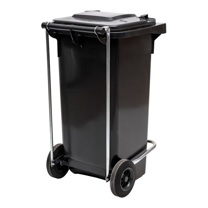 Système d'ouverture de couvercle à pédale STIER pour poubelles grande capacité 240 l