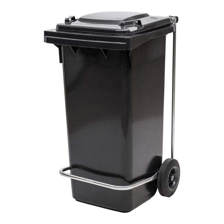 Système d'ouverture de couvercle à pédale STIER pour poubelles grande capacité 240 l