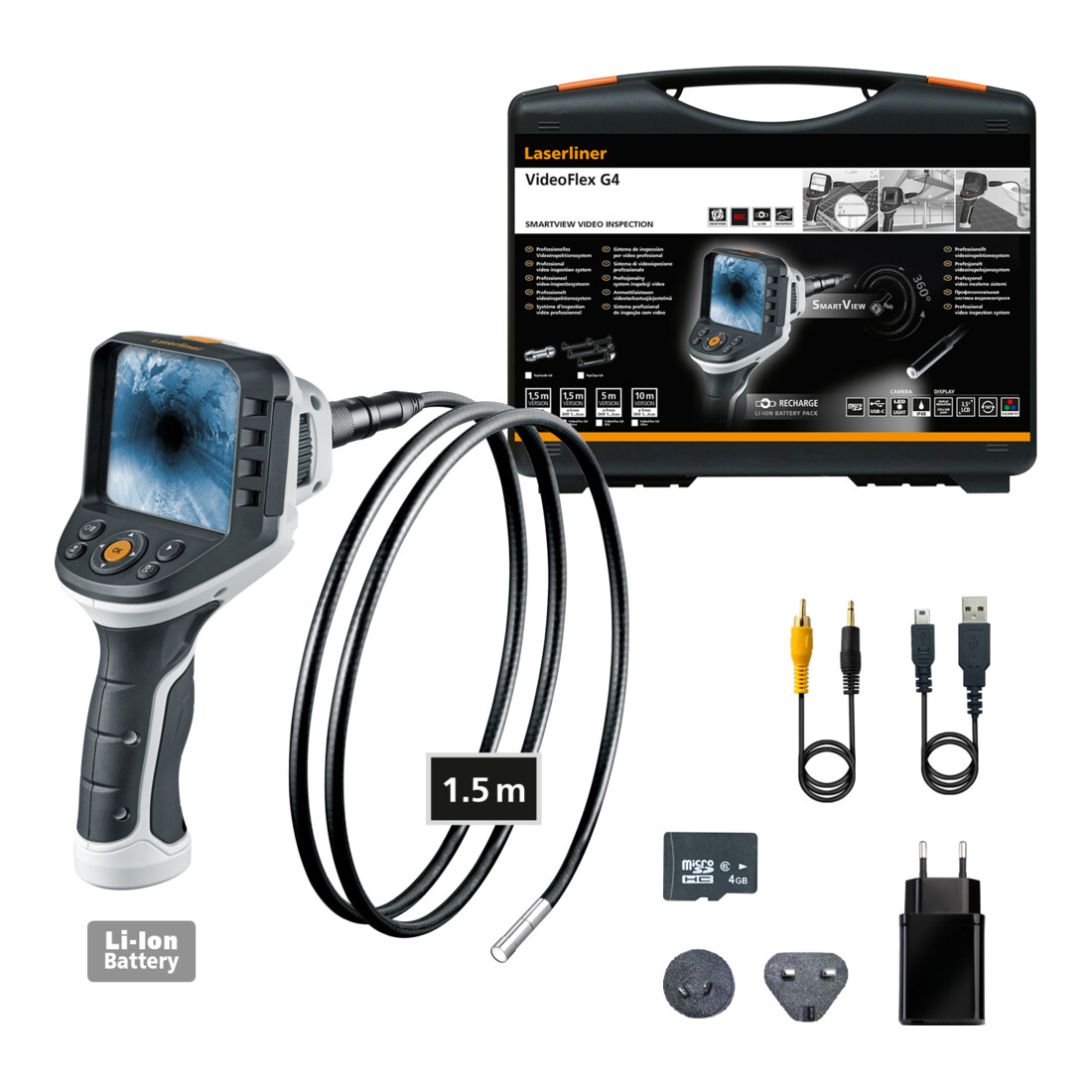 Système professionnel d'inspection vidéo Laserliner VideoFlex G4 Micro