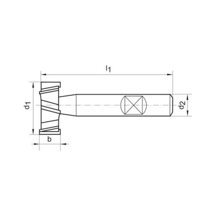 T-Nutenfr. D851AB HSSCo5 36,0x16,0mm FORMAT