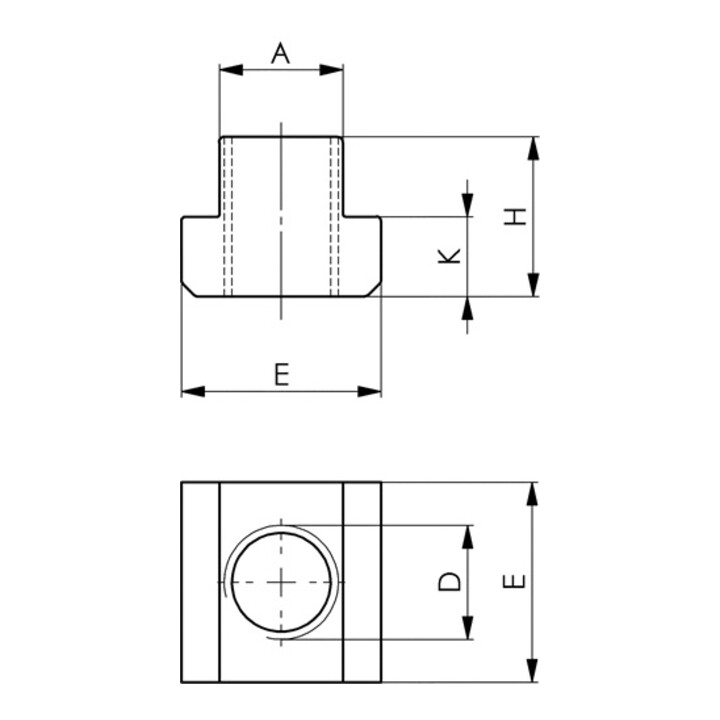T-Nutenstein DIN508 M20x24 AMF