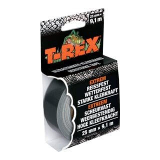 T-REX Tape Mini-Rolle extra starkes Gewebeband 25 mm x 9,1 m