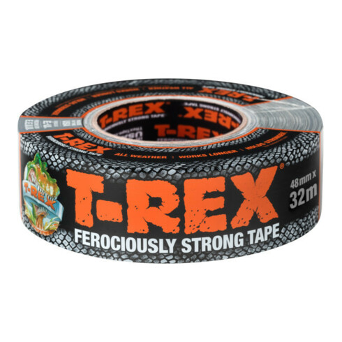 T-REX Tape Mini-rouleau ruban adhésif tissu extra fort 25 mm x 9,1 m