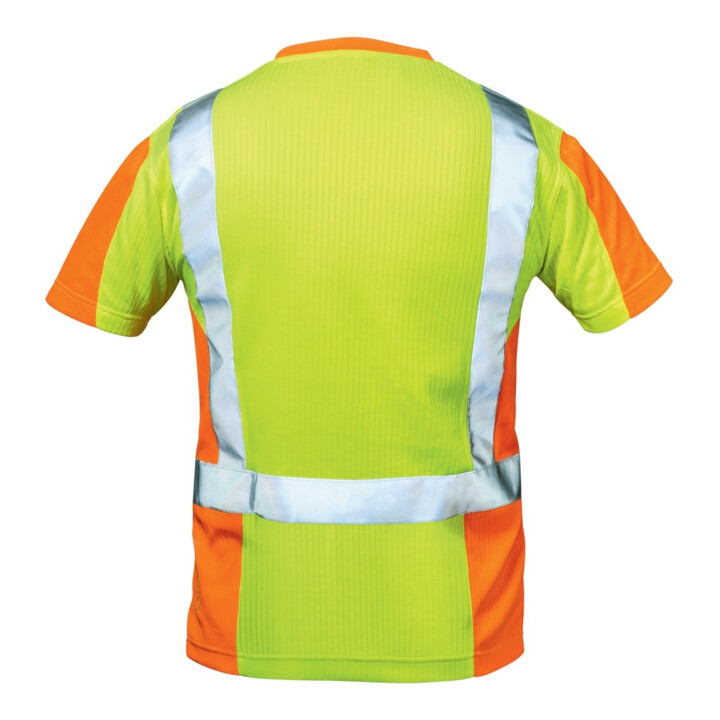 T-shirt de signalisation Utrecht taille L jaune/orange 75 % PES / 25 % CO FELDTM