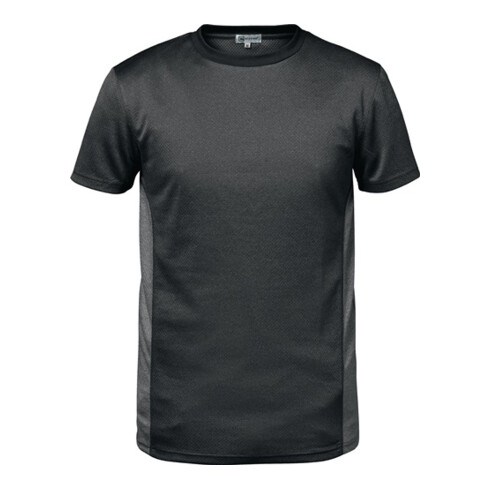 T-shirt fonctionnel VIGO taille M gris foncé/gris clair 100 % PES Feldtmann