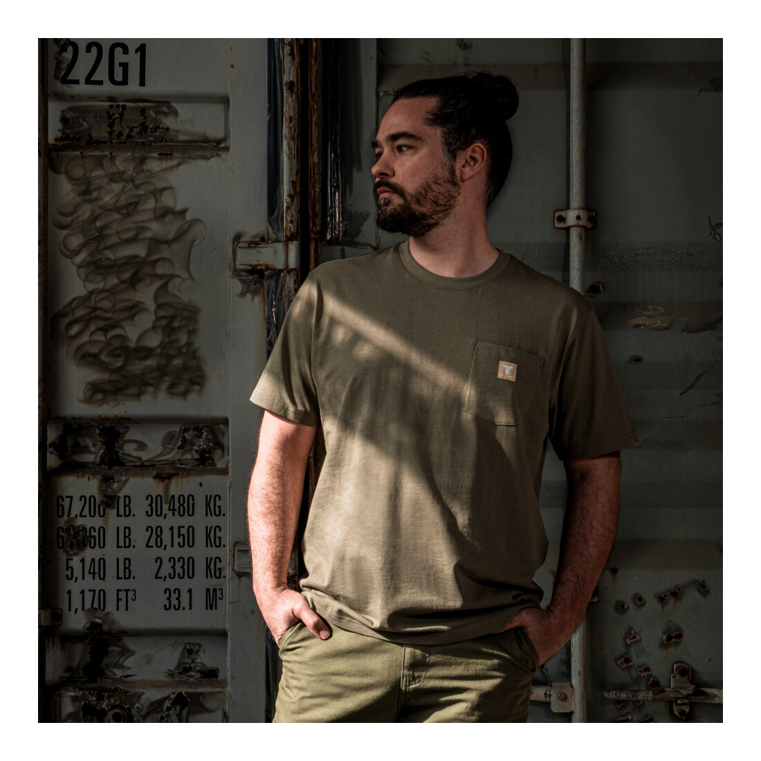 T-shirt STIER Heavy Pocket organic cotton