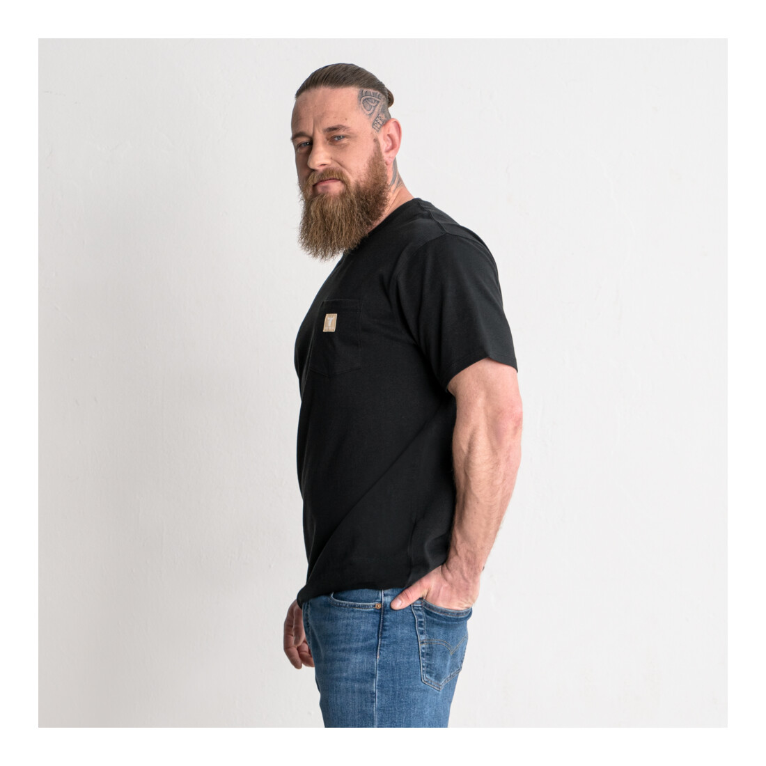 T-shirt STIER Heavy Pocket organic cotton