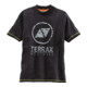 T-Shirt Terrax Hommes Vêtements de travail Taille L noir/lime 100%CO-1