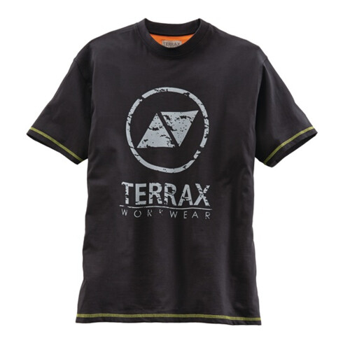T-Shirt Terrax Hommes Vêtements de travail Taille L noir/lime 100%CO