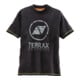 T-Shirt Terrax Hommes Vêtements de Travail Taille XXL noir/chaux 100%CO-1