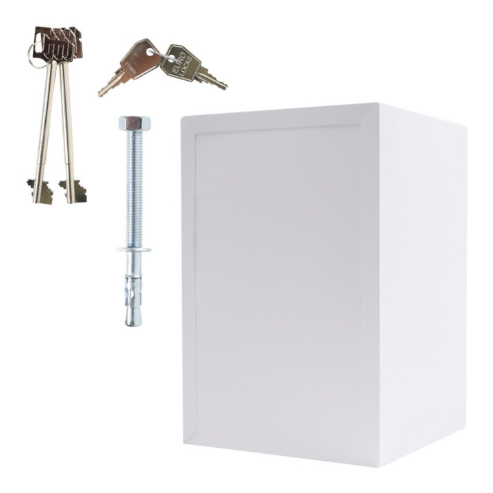 T05986 Feuerschutztresor Atlas Fire 65 serrure à double panneton blanc