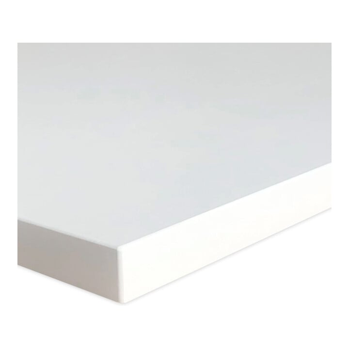 Table assis-debout &agrave; r&eacute;glage en hauteur &eacute;lectrique STIER 501-19 138x92 cm, m&eacute;lamin&eacute; blanc 68-120 cm