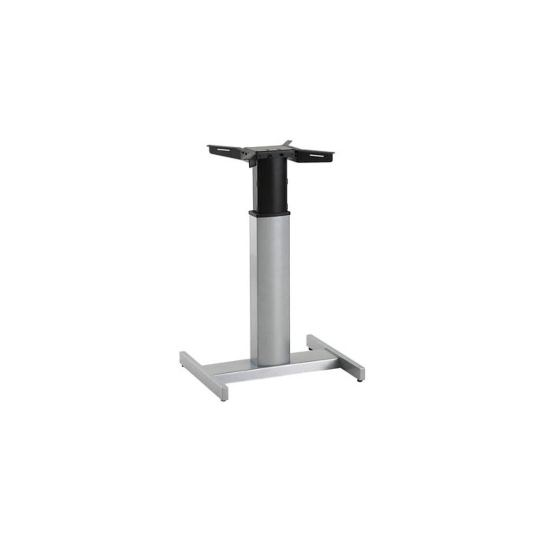 Table assis-debout &agrave; r&eacute;glage en hauteur &eacute;lectrique STIER 80x60 cm, m&eacute;lamin&eacute; h&ecirc;tre, 68-120 cm