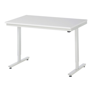 RAU Table de travail adlatus 150 réglable en hauteur électriquement Plan de travail en mélaminé