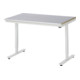 RAU Table de travail adlatus 150 réglable en hauteur électriquement Plateau de travail avec revêtement en tôle d'acier 750 mm x 800 mm-1