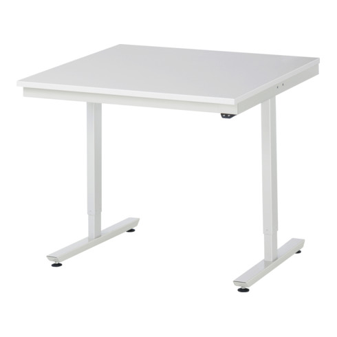 RAU Table de travail adlatus 150 réglable en hauteur électriquement Plateau de travail EGB avec revêtement en résine de mélamine (conducteur de volume)