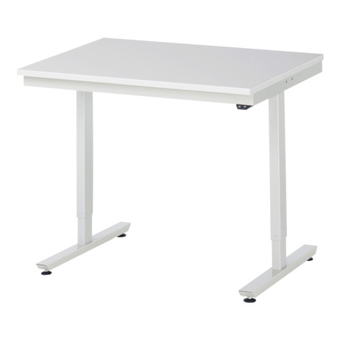 RAU Table de travail adlatus 150 réglable en hauteur électriquement Plateau de travail EGB avec revêtement en résine de mélamine (conducteur de volume)