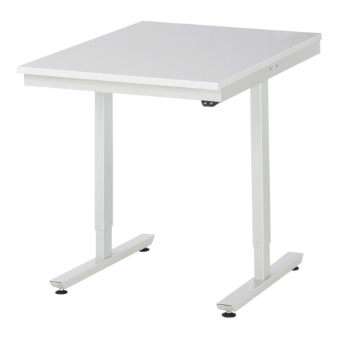 RAU Table de travail adlatus 150 réglable en hauteur électriquement Plateau de travail EGB avec revêtement en résine de mélamine (conducteur de volume)