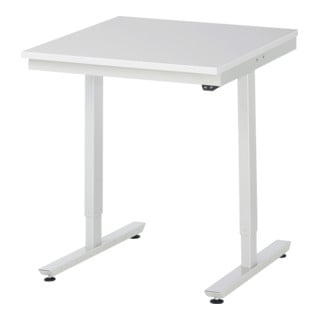RAU Table de travail adlatus 150 réglable en hauteur électriquement Plateau de travail EGB avec revêtement en résine de mélamine (conducteur de volume)