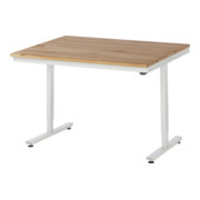 Table de travail adlatus RAU 150 réglable en hauteur électriquement Plateau en hêtre massif 1250 mm x 1000 mm