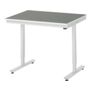 Table de travail adlatus RAU 150 réglable en hauteur électriquement Plateau linoléum/universel 1000 mm x 800 mm