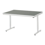 Table de travail adlatus RAU 150 réglable en hauteur électriquement Plateau linoléum/universel 1500 mm x 1000 mm