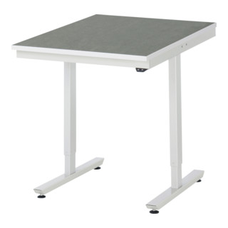 RAU Table de travail adlatus 150 électrique réglable en hauteur, plateau linoléum/universel