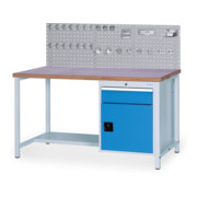 Table de travail Bedrunka+Hirth type boîte R 18-24 avec 1 tiroir LxPxH 2000x750x859 mm