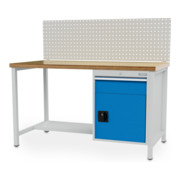Table de travail Bedrunka+Hirth type boîte R 18-24 avec 1 tiroir LxPxH 2000x750x959 mm