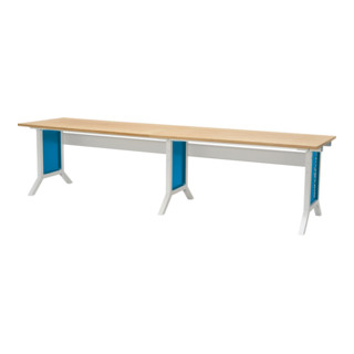 Bedrunka+Hirth Table de travail Workline avec pince (réglable en hauteur) Profondeur 750 mm