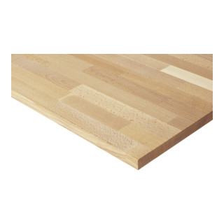 Table de travail Rau série Jerry, hêtre, réglable en hauteur