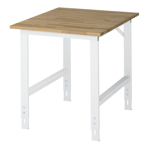 Table de travail en hêtre Rau LxPxH 750x1000x760-1080mm