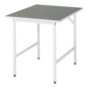Table de travail Rau série Jessy, plan de travail avec revêtement en linoléum/universel