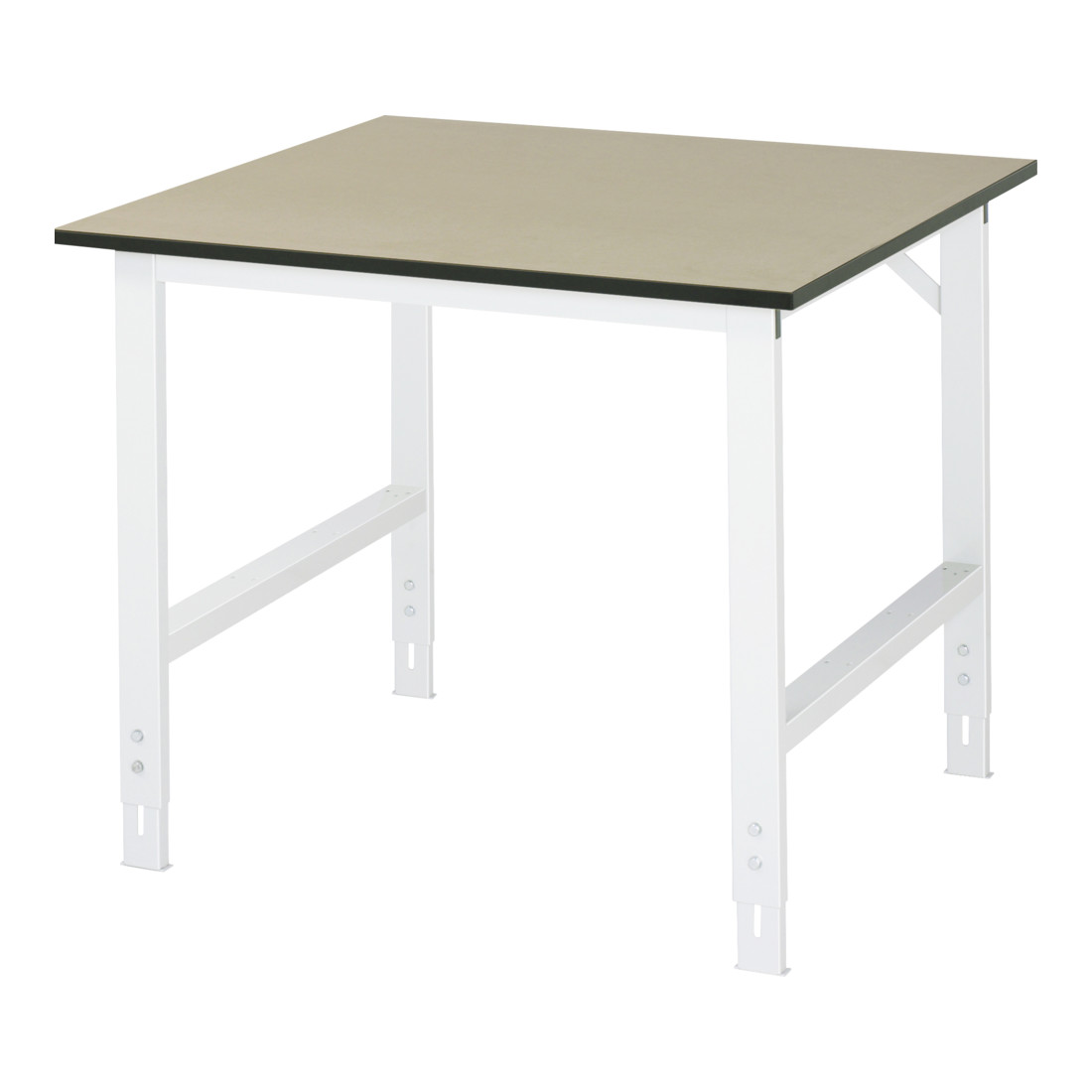 Table de travail MDF Rau LxPxH 1000x1000x760-1080mm