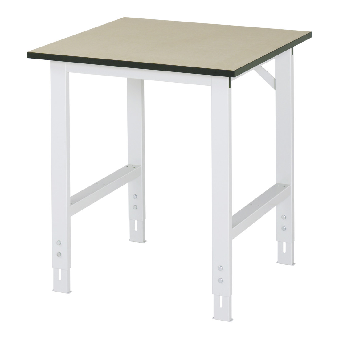 Table de travail MDF Rau LxPxH 750x800x760-1080mm