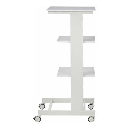 Table de travail mobile pour PC STIER, 1 180 mm (hauteur) x 600 mm (largeur) x 500 mm (profondeur), grise