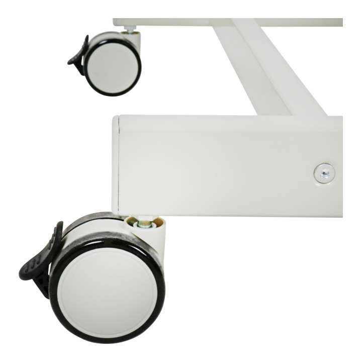 Table de travail mobile pour PC STIER, 1 180 mm (hauteur) x 600 mm (largeur) x 500 mm (profondeur), grise